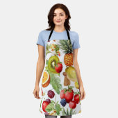 Vintages Obstgartenmuster Schürze (Getragen)