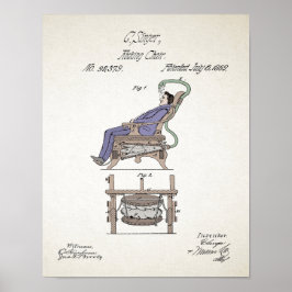 Vintages Odd Rocking Chair Patent 1869 Poster
