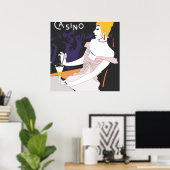 Vintages Odeon Casino Poster (Heimbüro)