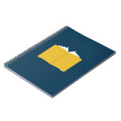 Vintages offenes Buch (Linke Seite)