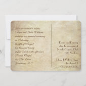 Vintages offenes Buch Einladung zur Erneuerung (Rückseite)