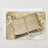 Vintages offenes Buch Einladung zur Erneuerung (Vorderseite)