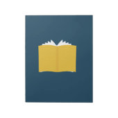 Vintages offenes Buch Notizblock (Rotiert)
