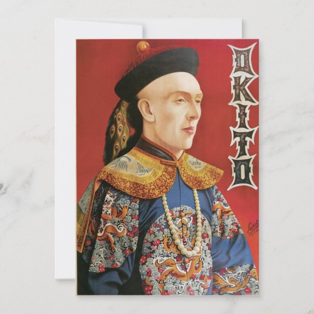 Vintages Okito Magician Poster (Vorderseite)