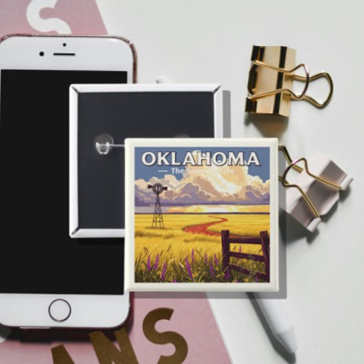 Vintages Oklahoma Button