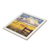 Vintages Oklahoma Fliese (Seite)