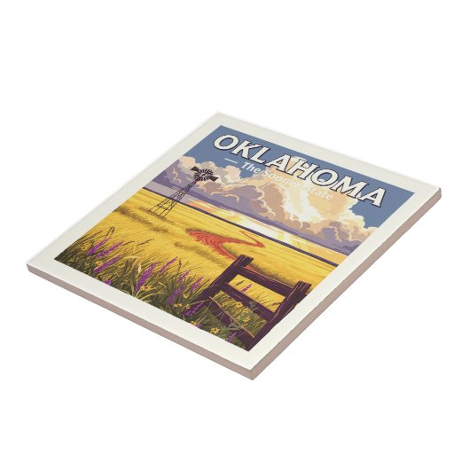 Vintages Oklahoma Fliese (Seite)