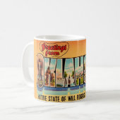 Vintages Oklahoma Grußkarte Kaffeetasse (Vorderseite Links)