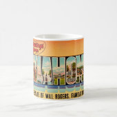 Vintages Oklahoma Grußkarte Kaffeetasse (Mittel)