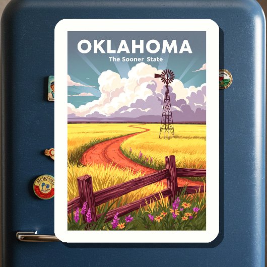 Vintages Oklahoma Magnet
