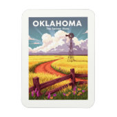 Vintages Oklahoma Magnet (Vertikal)