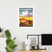 Vintages Oklahoma Poster (Heimbüro)