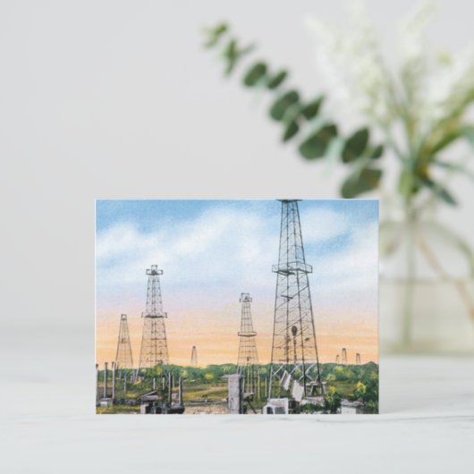 Vintages Oklahoma Postkarte (Stehend Vorderseite)