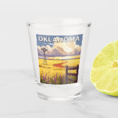Vintages Oklahoma Schnapsglas (Vorderseite)