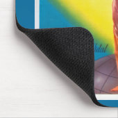 Vintages Öko Orangensiegel Mousepad (Ecke)