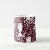 Vintages Oktopus-Muster. Kaffeetasse (Mittel)