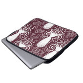 Vintages Oktopus-Muster. Laptopschutzhülle (Vorne Knopf)