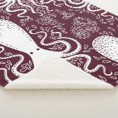 Vintages Oktopus-Muster. Sherpadecke (3/4)