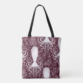 Vintages Oktopus-Muster. Tasche (Rückseite)