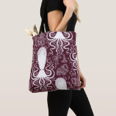 Vintages Oktopus-Muster. Tasche (Von Nahem)