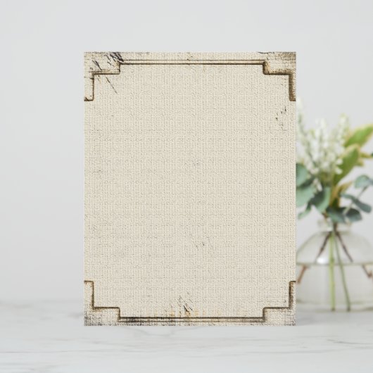 Vintages Old West Linen-Geschirr (Stehend Vorderseite)