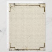 Vintages Old West Linen-Geschirr (Vorne/Hinten)