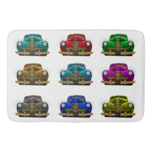 Vintages Oldtimer Badematte