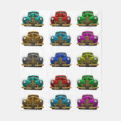 Vintages Oldtimer Fleecedecke (Vorderseite)