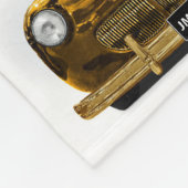 Vintages Oldtimer Fleecedecke (Ecke)