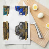 Vintages Oldtimer Geschirrtuch (Viertel Falte)