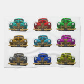 Vintages Oldtimer Geschirrtuch (Horizontal)