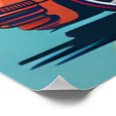 Vintages Oldtimer Poster (Ecke)