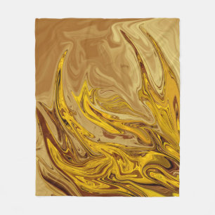Vintages Ölgemälde Beste moderne abstrakte Kunst Fleecedecke