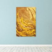 Vintages Ölgemälde | Beste moderne abstrakte Kunst Leinwanddruck (Insitu (Holzboden))