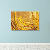 Vintages Ölgemälde | Beste moderne abstrakte Kunst Leinwanddruck (Insitu (Holzboden))