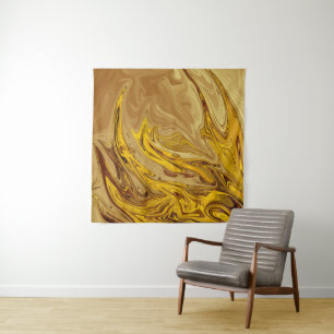 Vintages Ölgemälde   Beste moderne abstrakte Kunst Wandteppich