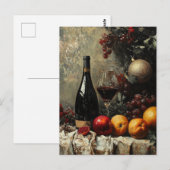 Vintages Ölgemälde nach Lebensdauer Postkarte (Vorne/Hinten)
