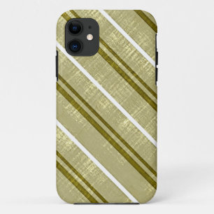 Vintages Olive, Muster der weißen Streifen Case-Mate iPhone Hülle