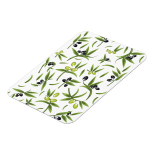 Vintages Olivenmuster Magnet