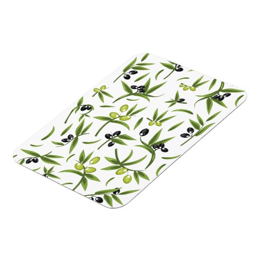 Vintages Olivenmuster Magnet (Linke Seite)