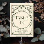 Vintages Olivenöl Elegantes mystisches Tarot Hochz Tischnummer<br><div class="desc">Elegantes und modernes Hochzeitsdesign inspiriert durch eine Tarot-Karte. Artikel werden genau so gedruckt,  wie sie auf Ihrem Bildschirm erscheinen,  wenn Sie dem Warenkorb hinzufügen,  sodass Sie jede gewünschte Tischnummer individuell anpassen und hinzufügen können.</div>