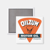 Vintages Ölzeichen Magnet (Vorderseite/Rückseite)
