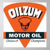 Vintages Ölzeichen Poster (Vorne)