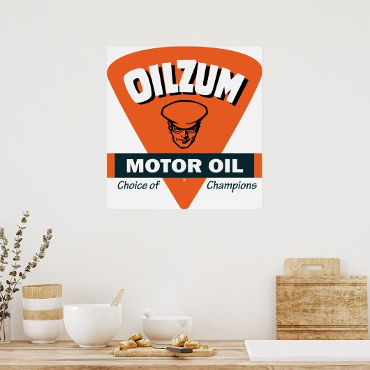 Vintages Ölzeichen Poster (Küche)