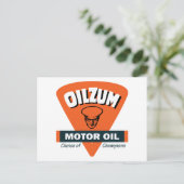 Vintages Ölzeichen Postkarte (Stehend Vorderseite)