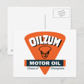 Vintages Ölzeichen Postkarte (Vorne/Hinten)