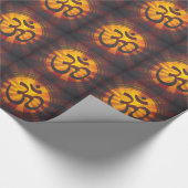 Vintages OM-Symbol Geschenkpapier (Ecke)