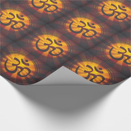 Vintages OM-Symbol Geschenkpapier (Ecke)