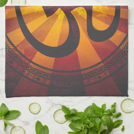 Vintages OM-Symbol Handtuch (Gefaltet)