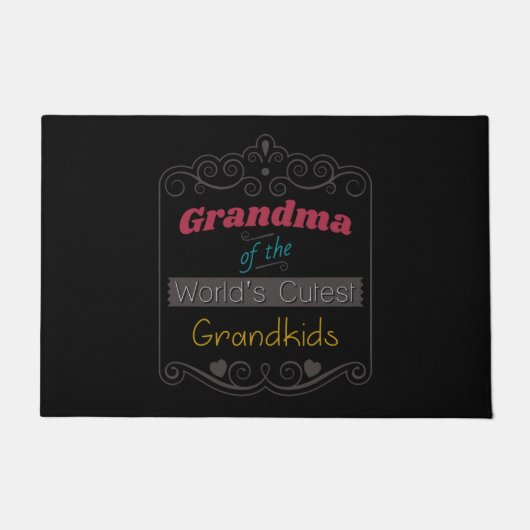 Vintages Oma der Niedlichsten Großkinder der Welt Fußmatte (Vorderseite)